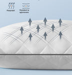 SONGMICS Set de 2 perne reversibile cu 2 fete pentru iarna sau vara, 80x80 cm, umplutura 1200 g, alb