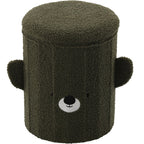 Taburet pentru copii, pliabil cu spatiu depozitare, 80kg, 28×34 cm, verde