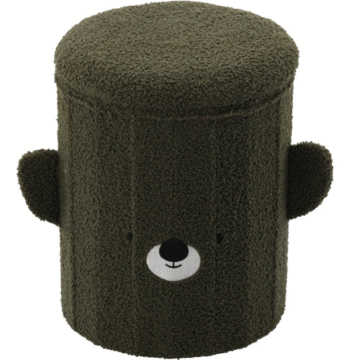 Taburet pentru copii, pliabil cu spatiu depozitare, 80kg, 28×34 cm, verde