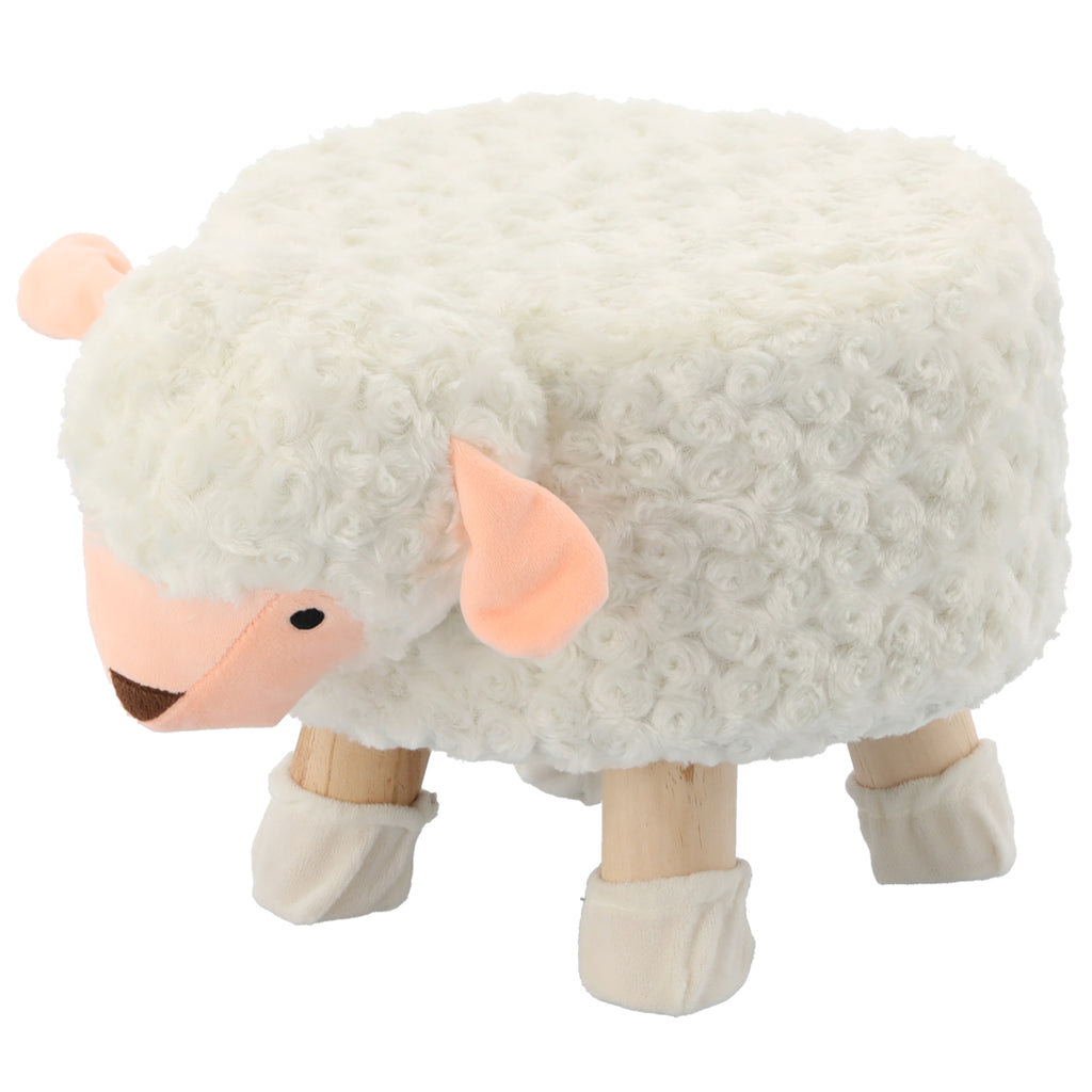 Taburet pentru copii, 28x25cm, maxim 50kg, model oaie