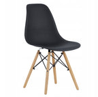 Scaun dining Scandinav pentru bucatarie, 38x42x82cm, negru