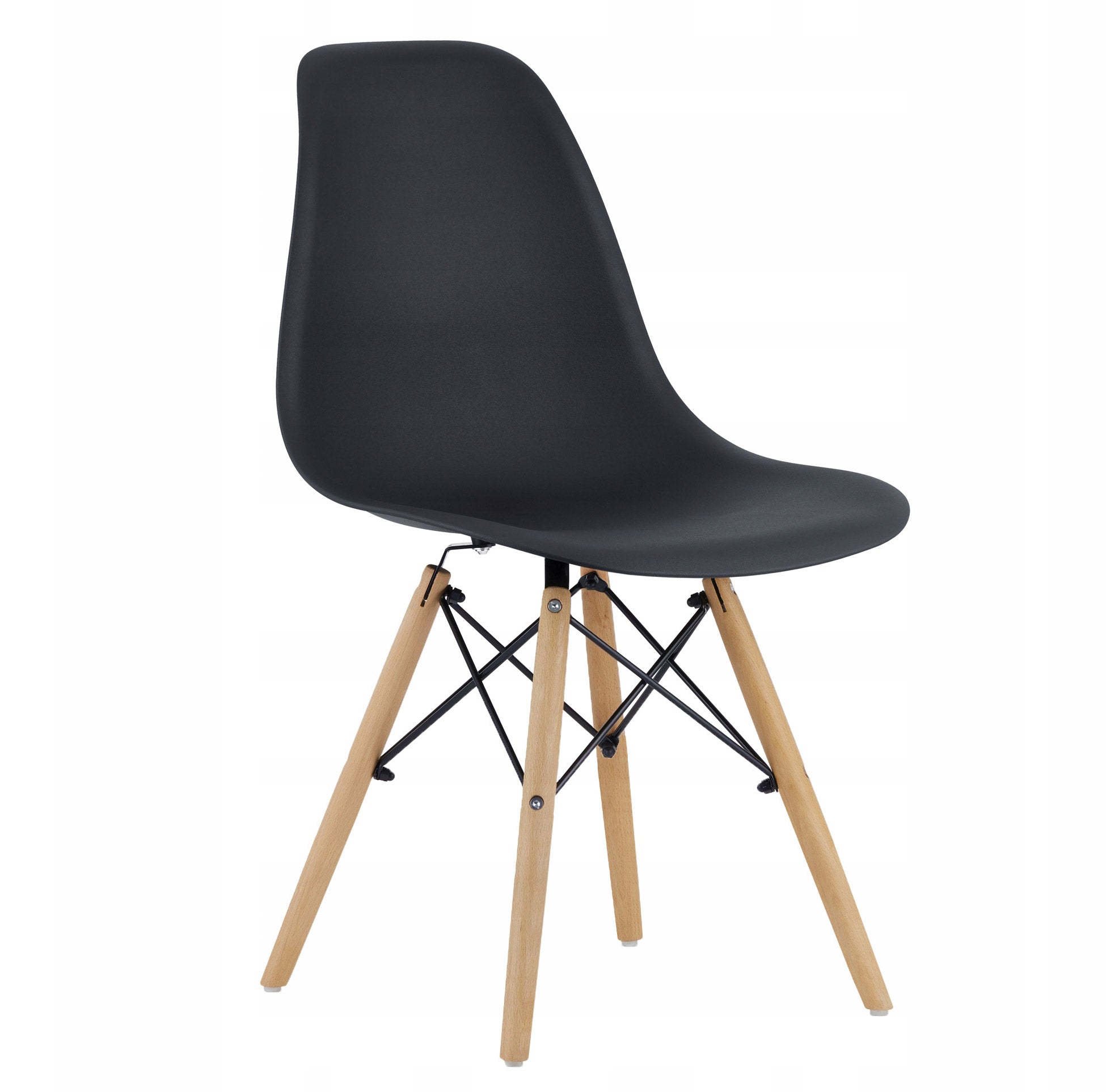 Scaun dining Scandinav pentru bucatarie, 38x42x82cm, negru