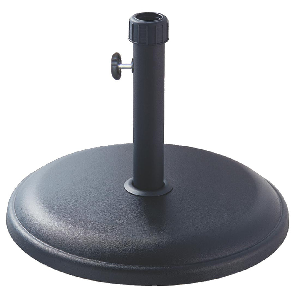 Suport baza pentru umbrele de gradina, din beton, 45 cm diametru, 16kg, negru