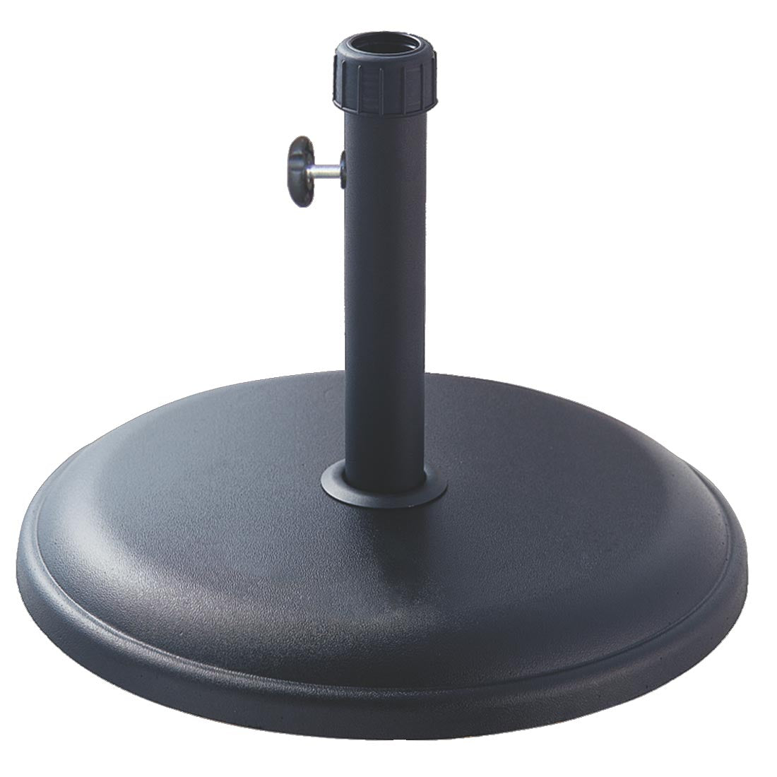 Suport baza pentru umbrele de gradina, din beton, 45 cm diametru, 16kg, negru
