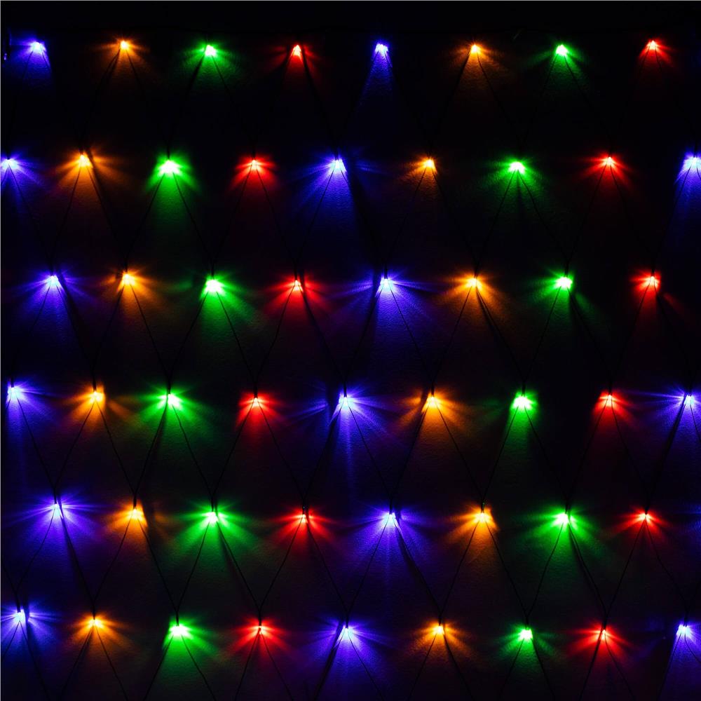 (DL) Ghirlanda luminoasa tip perdea 160 LED-uri, 2x2.6m, pentru interior/exterior, iluminare multicolor