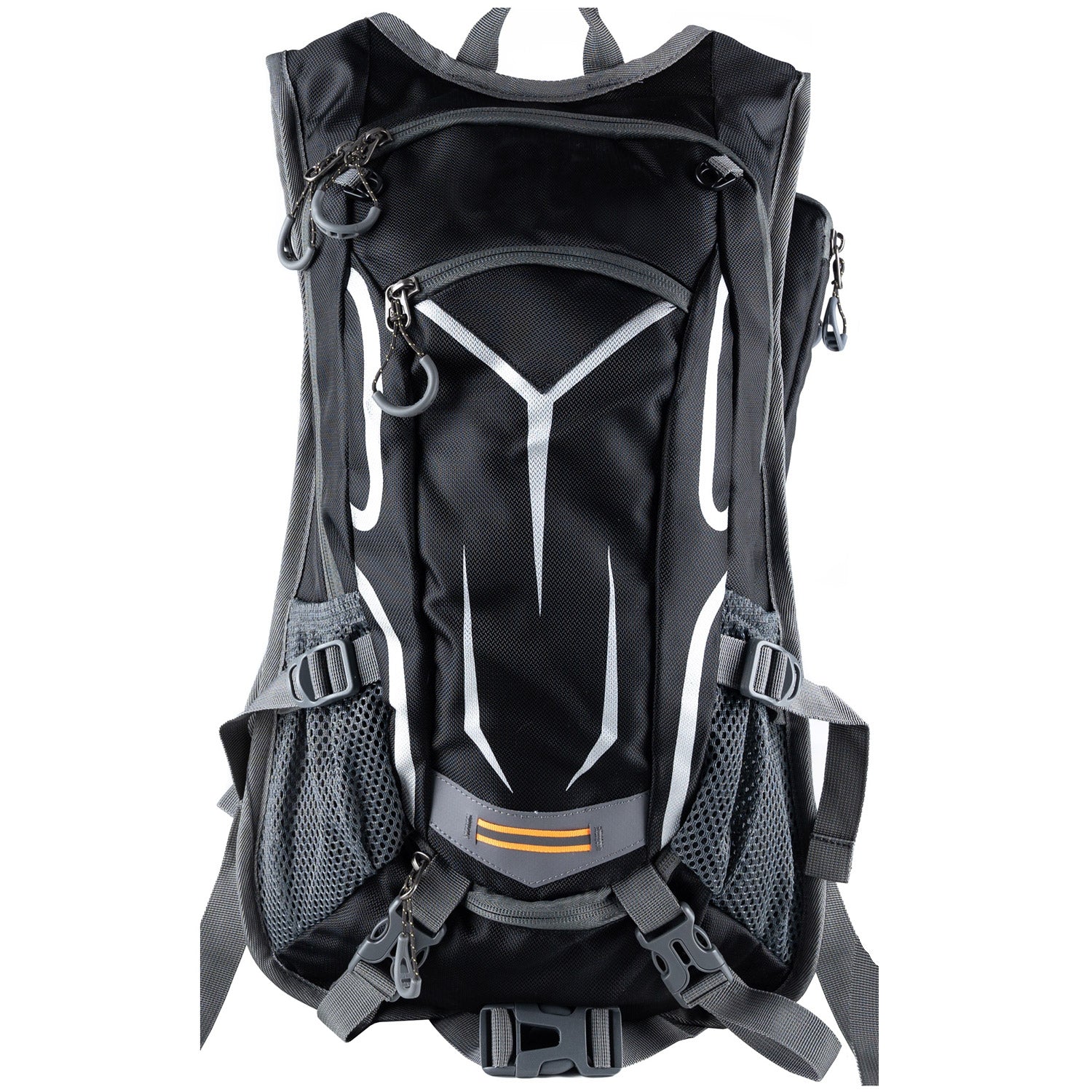 Rucsac de drumetie, gri cu elemente reflectorizante, 18litri, 45x30x15cm