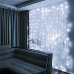 Ghirlanda luminoasa tip perdea 200 LED-uri, 2x2m, pentru interior, alimentare USB, alb