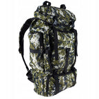 Rucsac militar pentru drumetie, 6 compartimente, 70litri, 65x18x35cm, verde