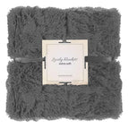 Patura pufoasa si calduroasa pentru 2 persoane, 160x200cm, gri