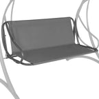 Husa din panza pentru leagan de gradina, sezut si spatar, 110x90cm, gri