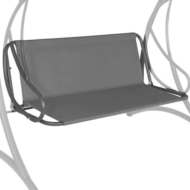 Husa din panza pentru leagan de gradina, sezut si spatar, 110x90cm, gri