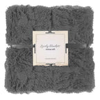 Patura pufoasa si calduroasa pentru 2 persoane, 200x240cm, gri