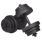 Set gantere reglabile 20kg (2x10kg) din compozit