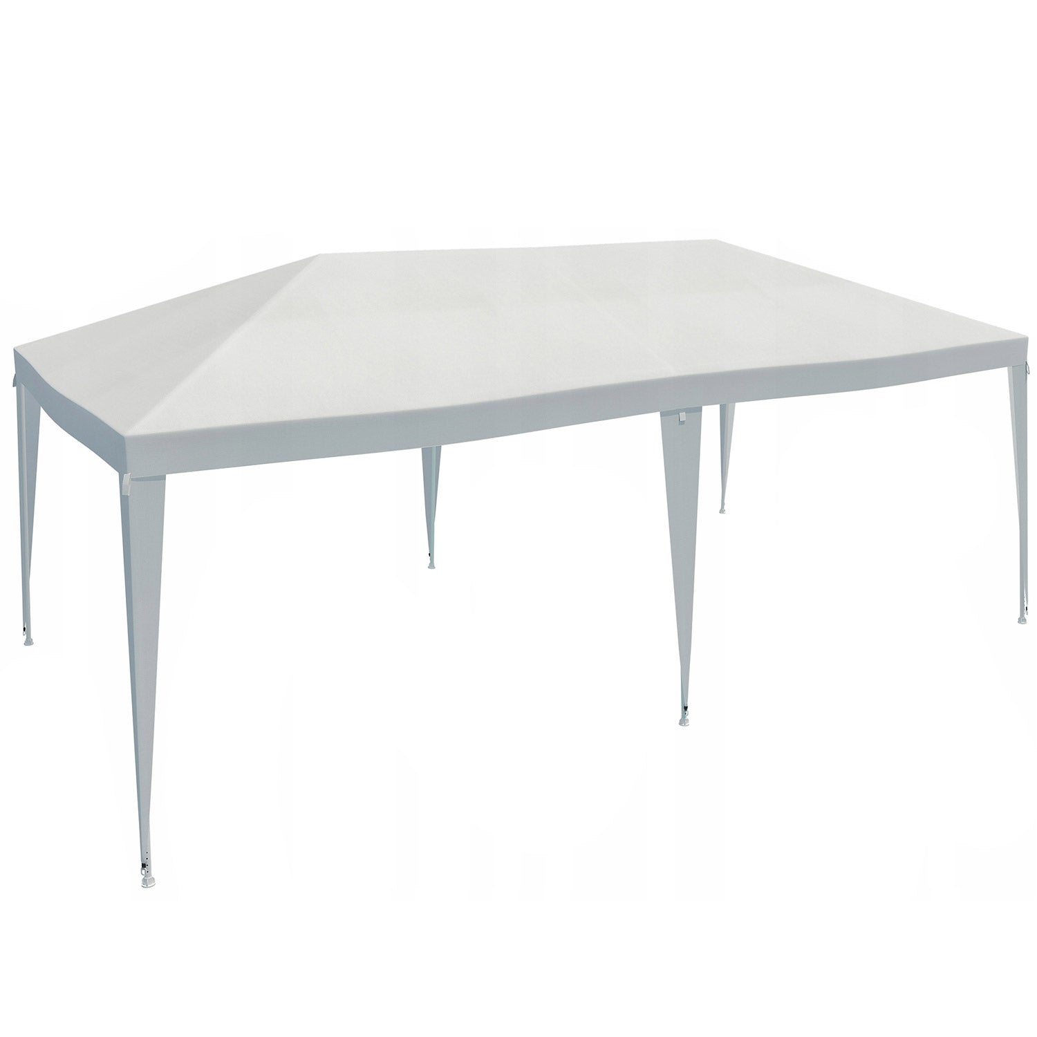 Cort pavilion de gradina, 600x300 cm, impermeabil cu rezistenta UV, alb