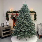 Brad artificial Christmas Deluxe by , Alaska Select verde argintiu, integral 3D, 230 cm