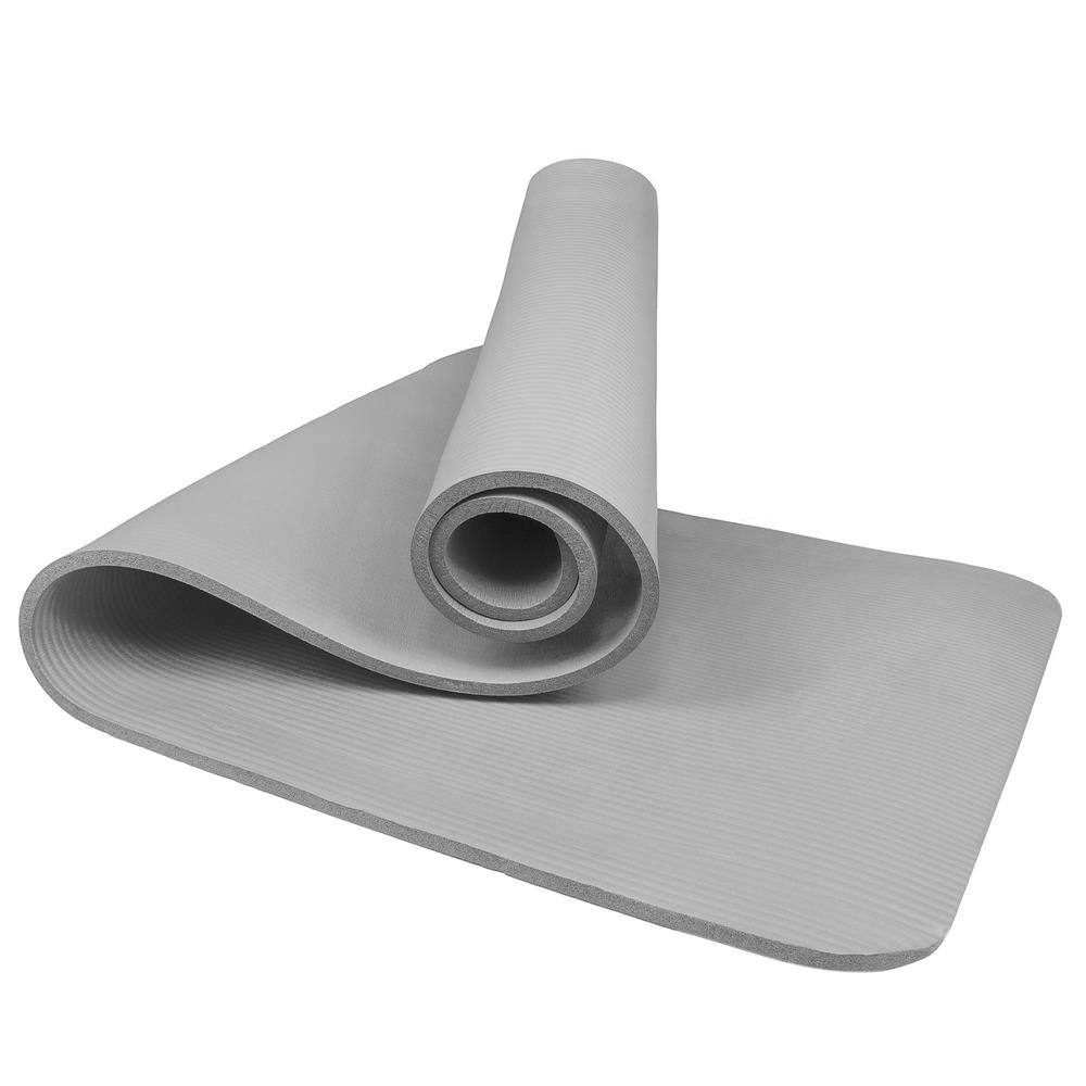 Saltea fitness/yoga/pilates, spuma NBR, 183x61x1.5 cm, gri