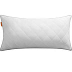 SONGMICS Perna reversibila cu 2 fete pentru iarna sau vara, 40x80 cm, umplutura 650 g, alb