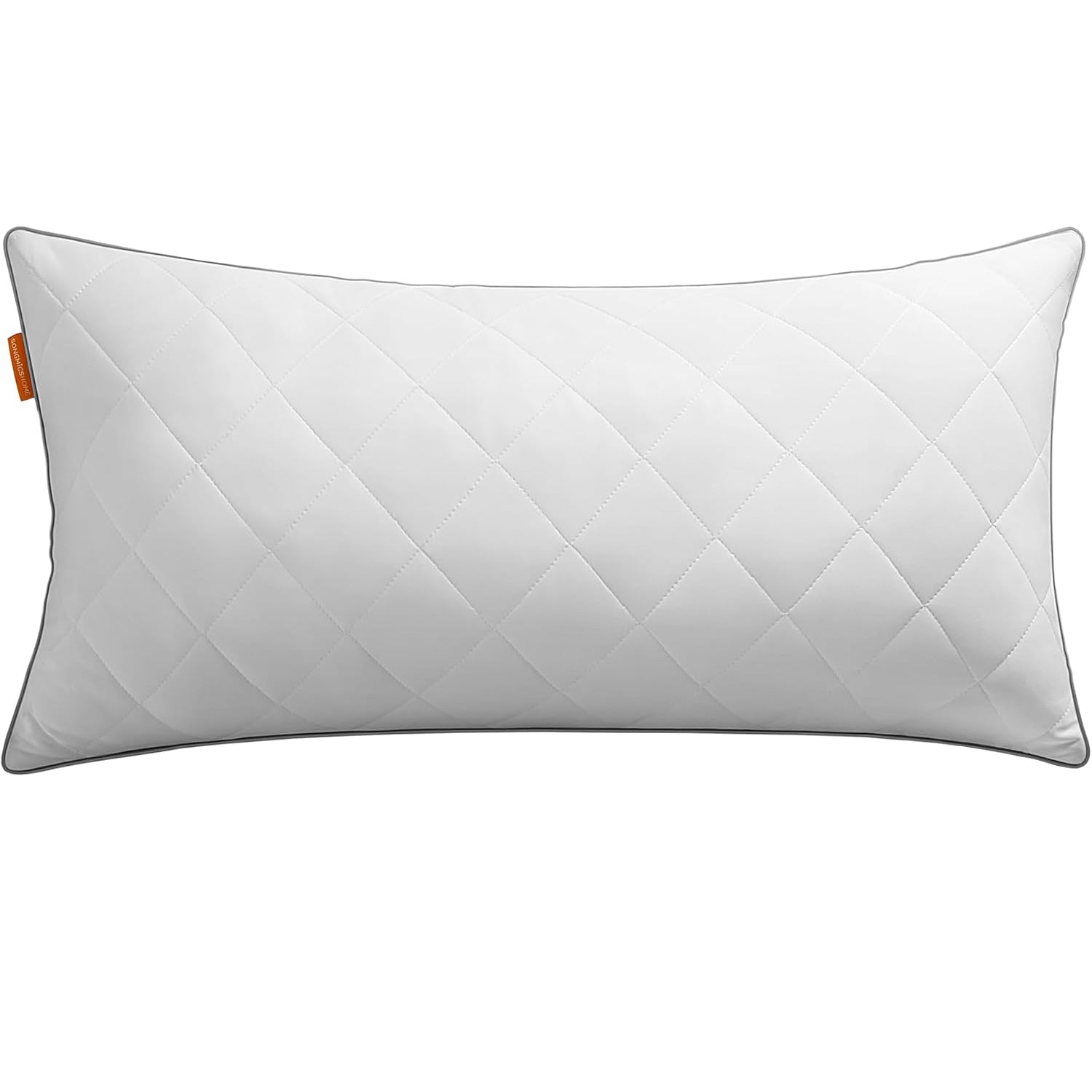 SONGMICS Perna reversibila cu 2 fete pentru iarna sau vara, 40x80 cm, umplutura 650 g, alb