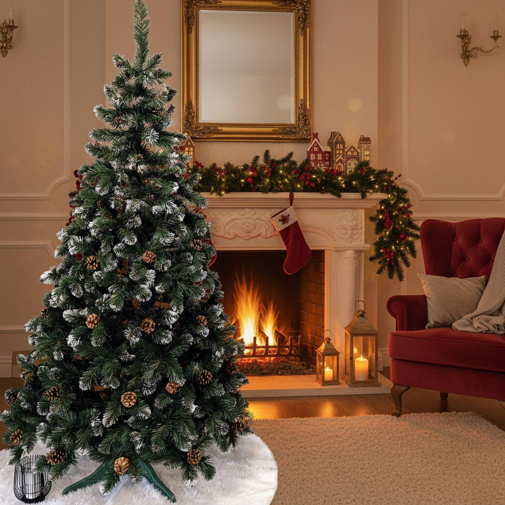 Brad artificial Christmas Deluxe by , Lidia Nins cu conuri, 2D, 200cm