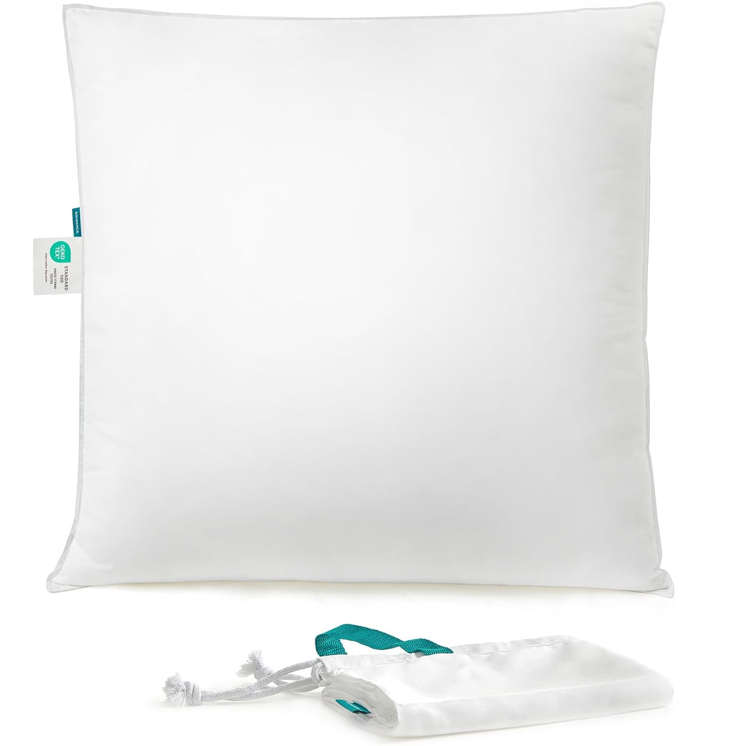 SONGMICS Perna cu suprafata moale, 80x80 cm, umplutura 1500 g, alb