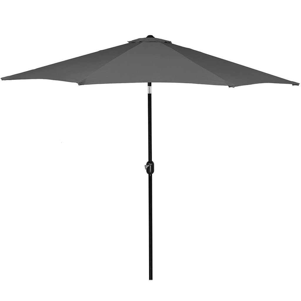 Umbrela terasa gradina, cu manivela si inclinare, GU21, diametru 260cm, gri antracit