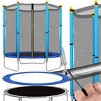 Trambulina Blue, cu plasa de protectie exterioara, 140 cm