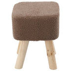 Taburet pentru copii, patrat, 26x26x34cm, maxim 50kg, maro