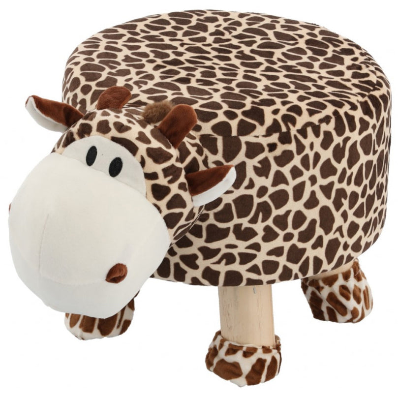 Taburet pentru copii, 28x25cm, maxim 50kg, model girafa