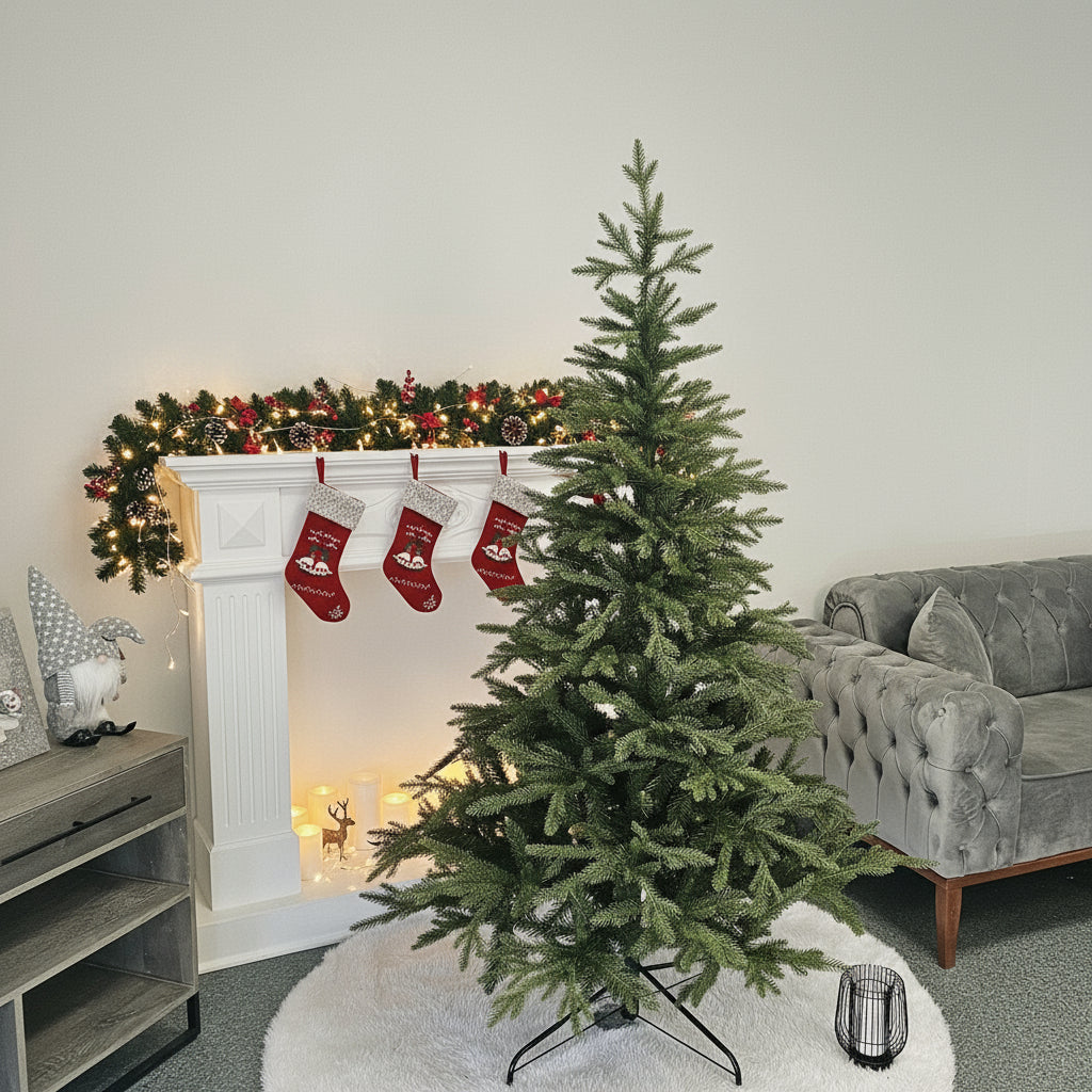 Brad artificial Christmas Deluxe by , Nature, 2D+3D, 190cm