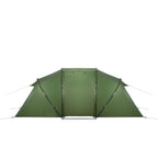 Cort camping, impemeabil, 2 camere + hol, 4 locuri, 460x200x245cm, verde