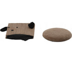 Taburet pentru copii, pliabil cu spatiu depozitare, 80kg, 28×34 cm, maro