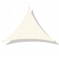 Prelata solara triunghiulara 400x400x400 cm, impermeabila, protectie UV, poliester 180g/mp, bej