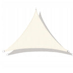 Prelata solara triunghiulara 400x400x400 cm, impermeabila, protectie UV, poliester 180g/mp, bej