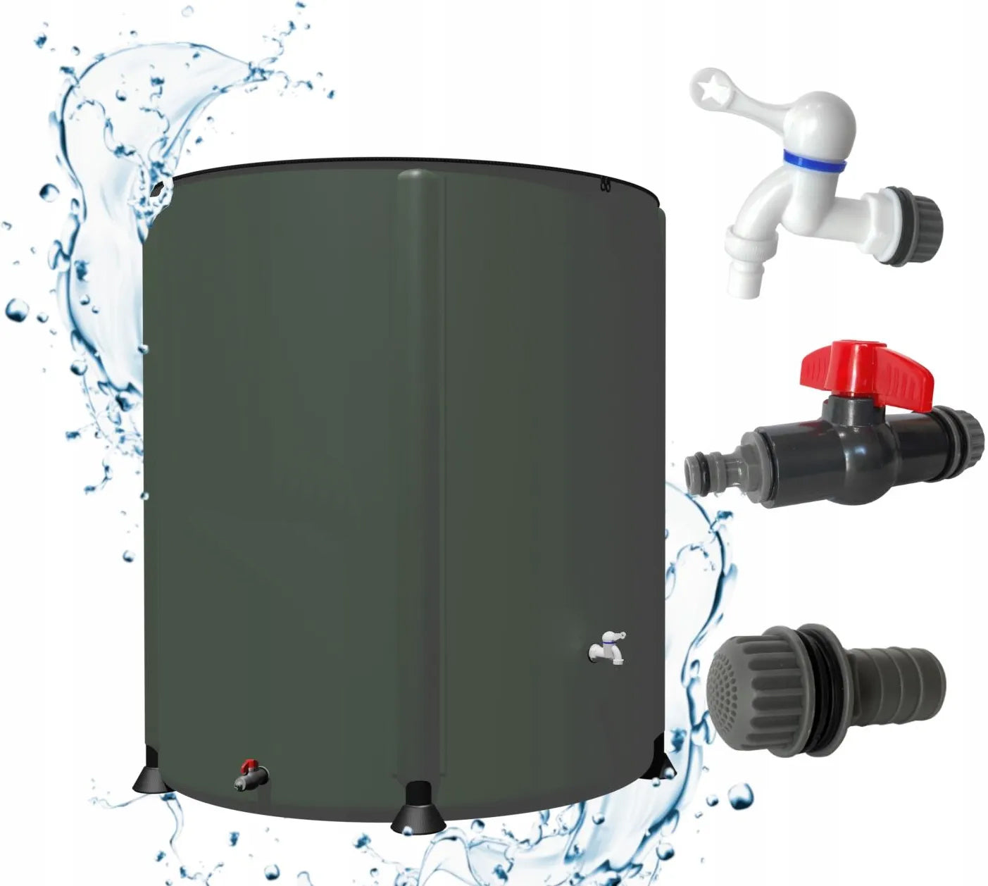 Rezervor de colectare a apei de ploaie 750 litri, pliabil, 100x103cm