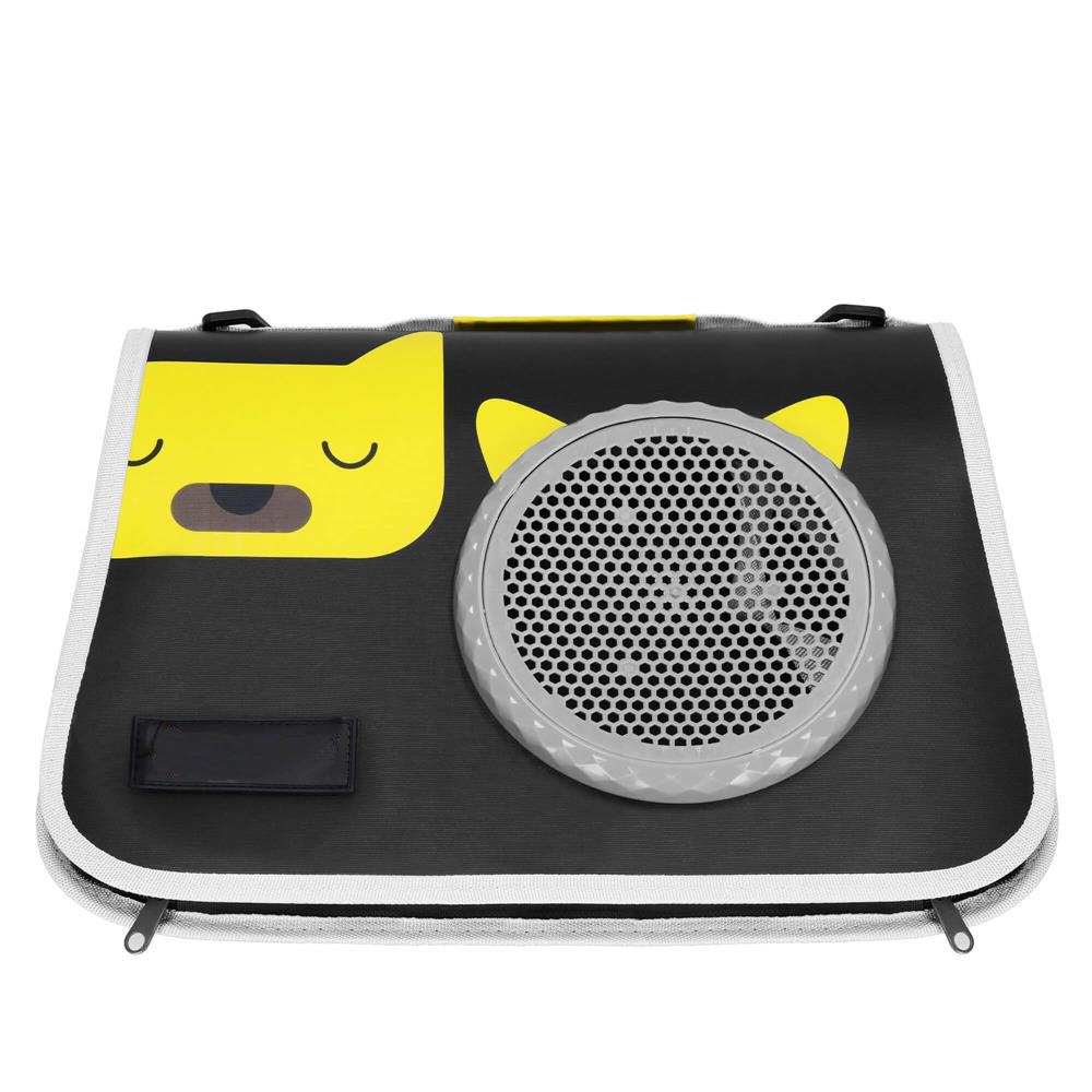 Geanta pentru transport animale mici, pentru caine si pisica, pliabila, 24x40x24 cm, negru