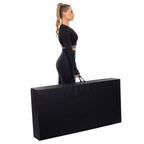 Saltea fitness groasa, dimensiune XXL, pentru antrenamente gimnastica, 240x120x5 cm, negru