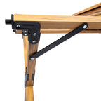 Masa pentru camping cu sistem de pliere rapida, cadru ultra usor din aluminiu, 118x60x45cm, maro