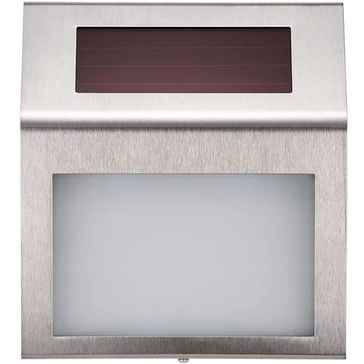 Lampa solara LED afisare numar de casa, inox, kit montare inclus, 20x18x3 cm