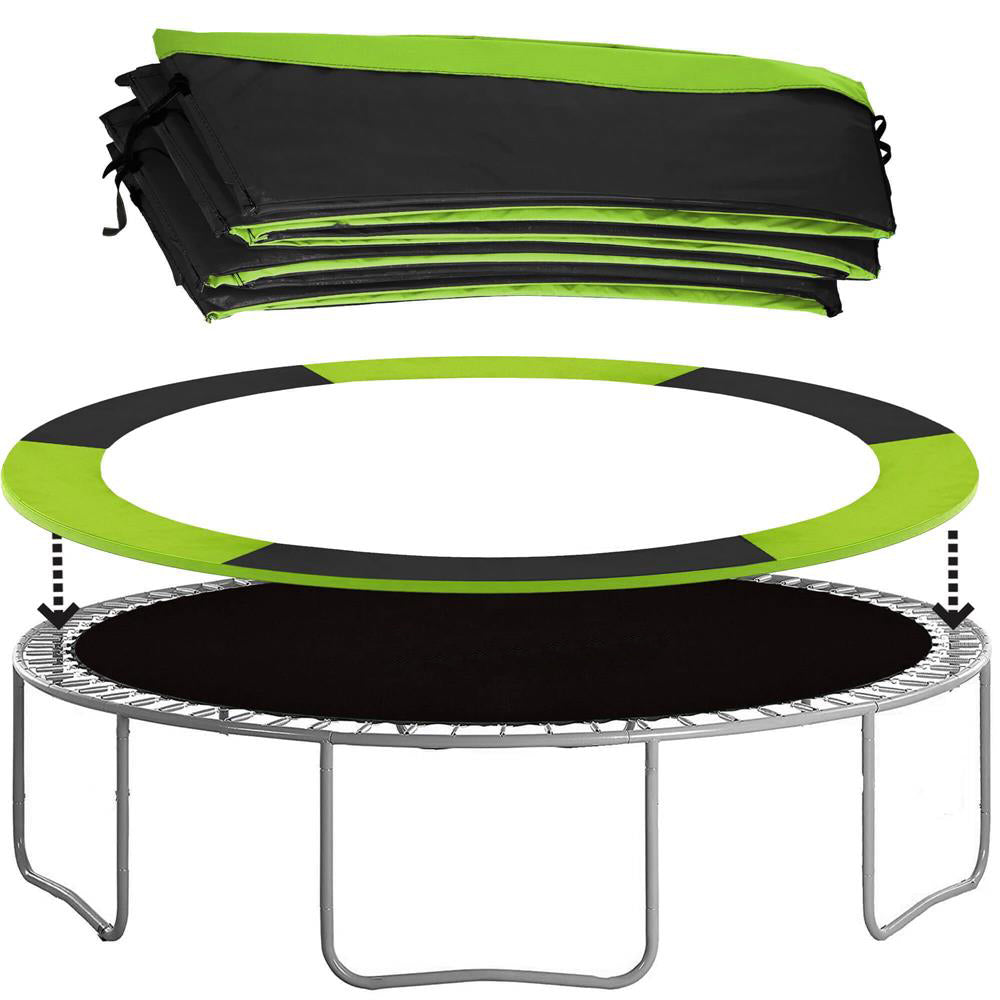 Protectie arcuri pentru trambulina cu diametrul de 305 cm, Verde si Negru