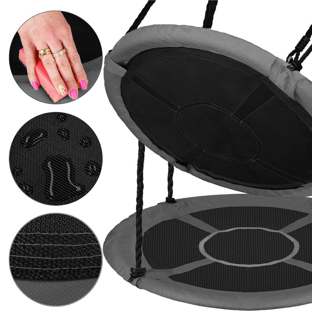 Leagan tip cuib 110cm, inaltime reglabila, 150 kg, Gri