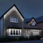 Ghirlanda luminoasa tip perdea Premium 300 LED-uri, 14,5m, 18Wati, interior/exterior, cu flash, alb rece