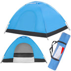 Cort plaja sau camping, impemeabil, cu protectie UV, 2 locuri, 200x150x110cm, albastru