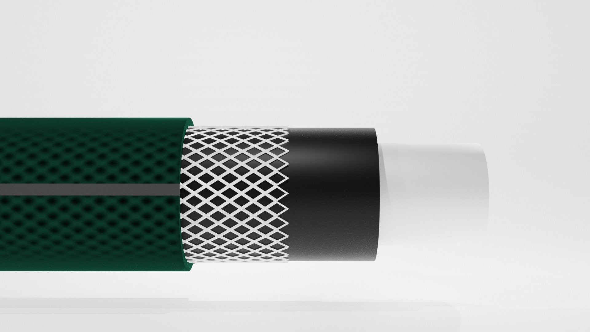 Furtun gradina armat Premium, 3/4" diametru, 30 m, protectie UV, 8 bar presiune, 4 straturi, verde