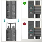 SONGMICS Raft de depozitare metalic, cu rafturi din MDF, 5 polite, max. 600 kg, 200x100x50cm, gri