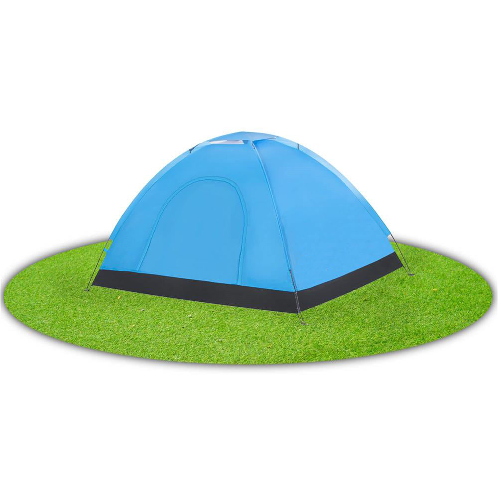 Cort plaja sau camping, impemeabil, cu protectie UV, 2 locuri, 200x150x110cm, albastru