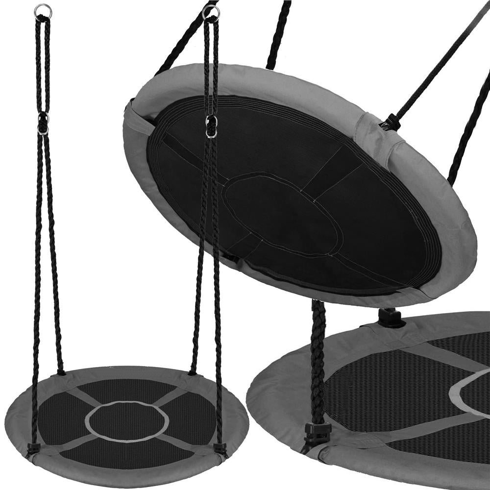 Leagan tip cuib 110cm, inaltime reglabila, 150 kg, Gri