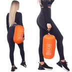Sac de dormit tip mumie, cu geanta de transport, 175x73cm, 8-20grade, portocaliu