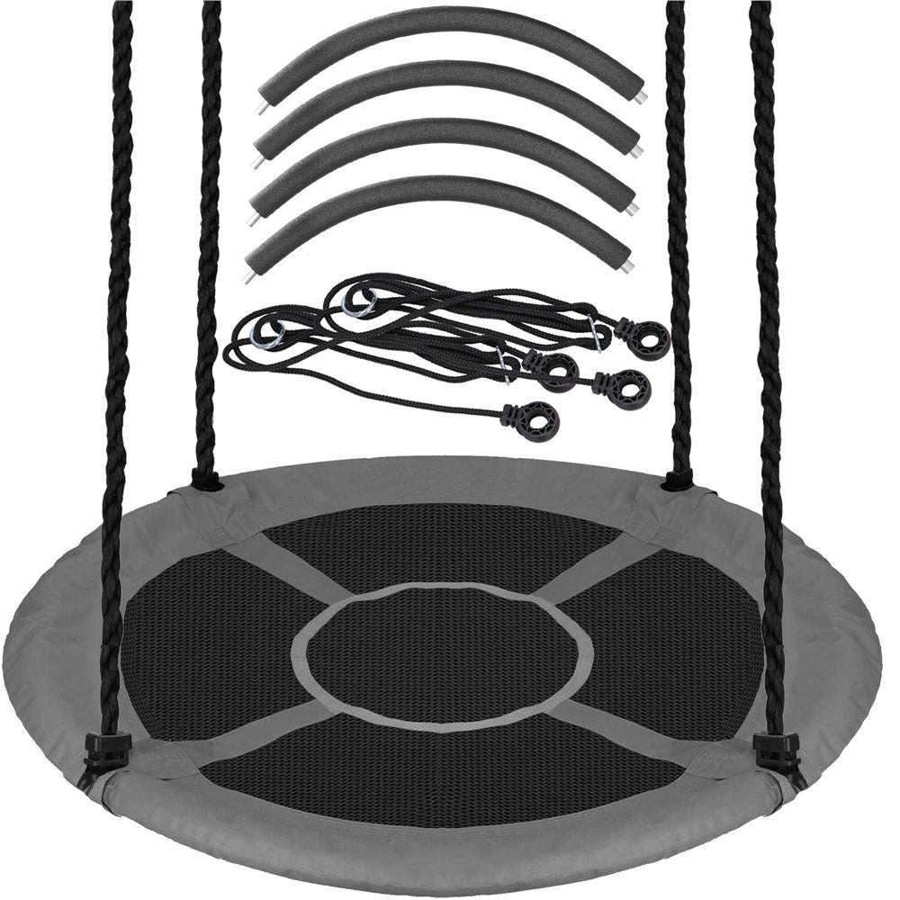 Leagan tip cuib 110cm, inaltime reglabila, 150 kg, Gri