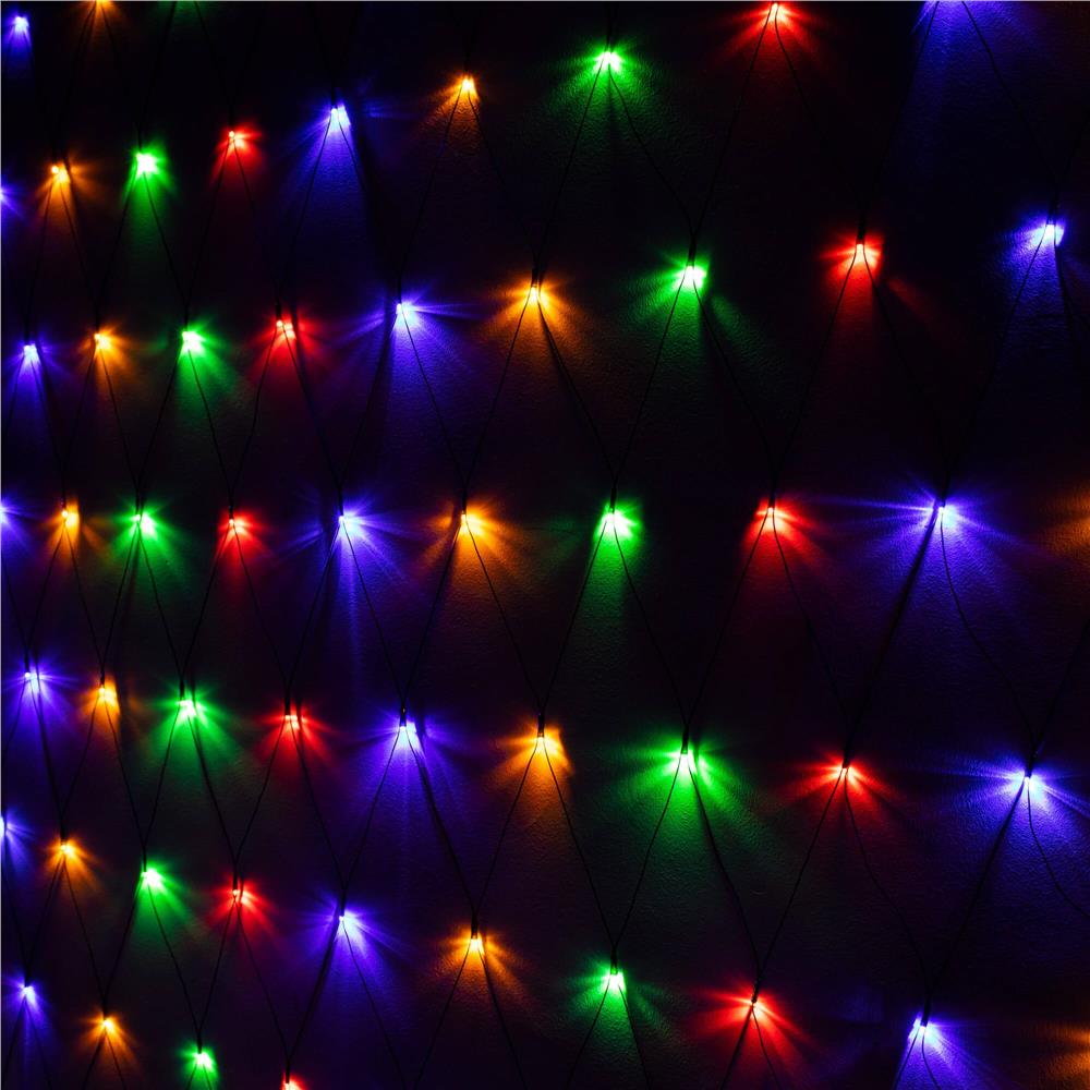 (DL) Ghirlanda luminoasa tip perdea 160 LED-uri, 2x2.6m, pentru interior/exterior, iluminare multicolor