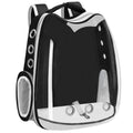 Rucsac transport animale talie mica-medie, maxim 12 kg, hublou panoramic transparent, buzunare laterale, negru